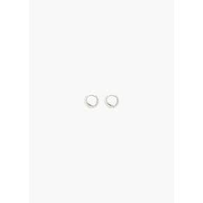 소피부하이 26PF Small Hinged Hoops, Silver