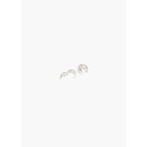 소피부하이 26PF Small Hinged Hoops, Silver