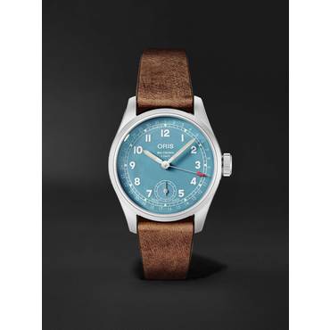  [해외배송] 빅 크라운 HANDWOUND 38MM 스테인레스 스틸 & 레더 시계 REF 노 01 473 B0080398280