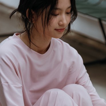 프렌치엘 모달 스웻셔츠(FWET080L) Powder Pink