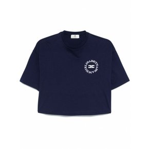 여성 티셔츠 크롭 logoprint MA00646E3 B75 네이비 /9