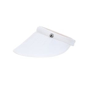 여성 글리터 도트 UV챙 선바이저 8716LAAS_WHITE