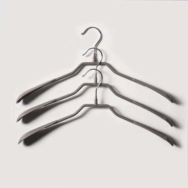 회전 후크 논슬립 PVC 외투용 옷걸이 3개 J52N902031700
