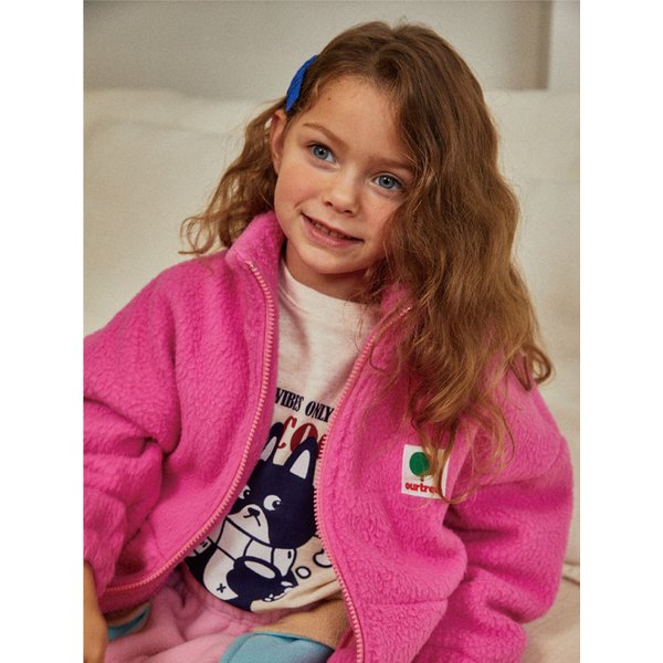 해피에너지플리스집업(핑크)