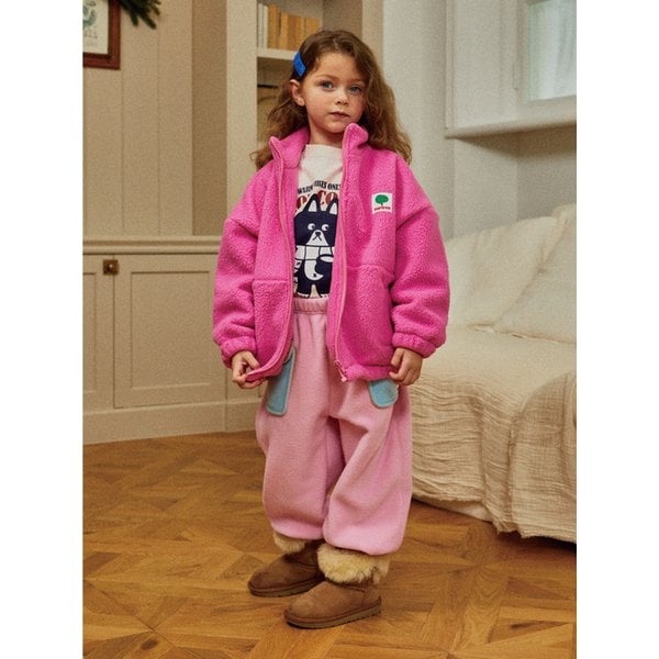 해피에너지플리스집업(핑크)