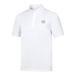 타이틀리스트골프반팔티 CQK TKPMS2234-01 SIMPLE EMBLEM POLO SHIRT WHITE