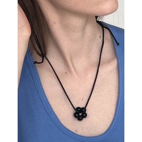 [단독]Snowflake string necklace (32color)