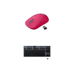 미국 로지텍 G 마우스 Logitech PRO X Superlight Wireless Gaming Mouse Magenta G915 TKL Tenk