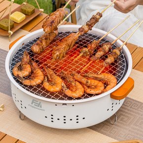 바베큐 그릴 화로대 미니 석쇠 집에서 숯불구이 타닥 고체연료 1인 화롯대 가정용 감성캠핑 필수템