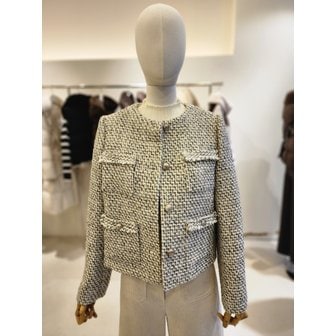 JJ지고트 [여주점] [JJ 지고트] 여성 울 블랜드 크롭 트위드 재킷 GS2M0JK901