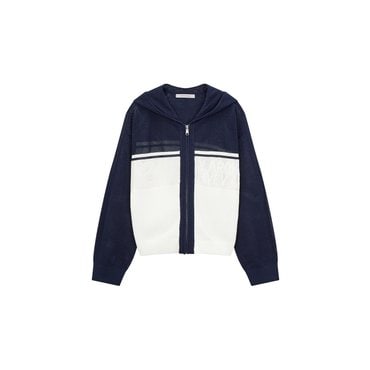 VOV 신세계강남 단독 [보브] 후디드 컬러 블록 가디건 7124250106