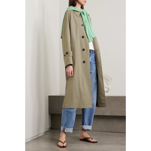 울 개버딘 트렌치 코트 46376663162987362