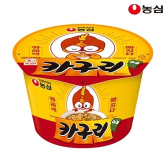  농심 카구리 큰사발 103g x 16개 / 1박스 컵라면 카레맛 너구리