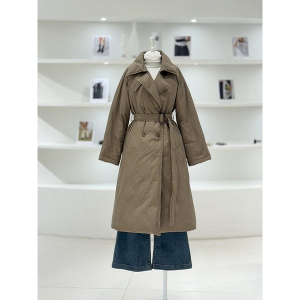 [여주점] 여성 벨티드 트렌치 구스 다운 (L24PSG047)