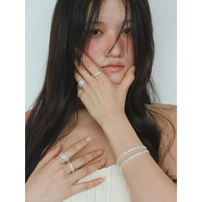 BEZEL 베젤 테니스 반지 [AQUAMARINE]