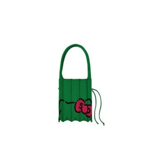 [헬로키티 50주년 2024년 한정판] Lucky Pleats Knit S 50th Hello Kitty Jelly Green