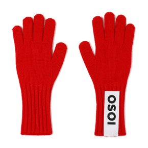 HEART PATCH GLOVE [RED]