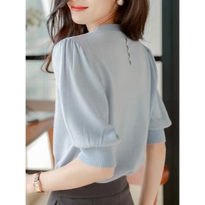 러밸 백 버튼 7부 여름 니트 4color_P365435230