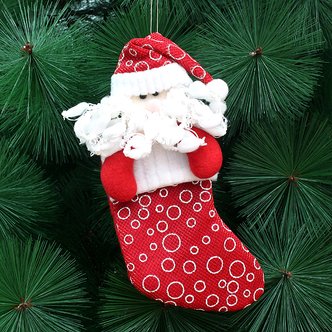 굿즈트리 산타 빨간 양말 장식(20cm) 크리스마스 소품