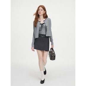 WD_Gray knitted two-piece set