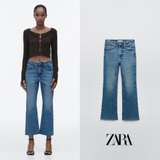 ZARA 자라 미드 블루 Z1975 미니 플레어 진 8228 032