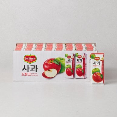 [델몬트] 사과드링크(190ml24팩) 4560ml