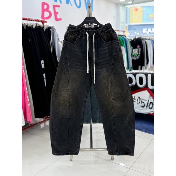 [여주점] 절개더티데님팬츠,남영공용,블랙 JHZZ80104
