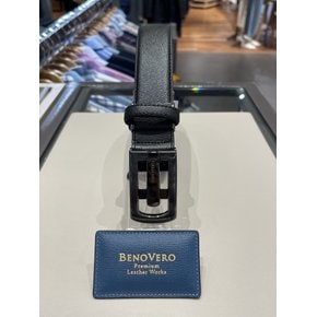 24년 S/S BENOVERO 더비엠보 소가죽 올메탈 흑사틴 자동벨트 BKG1ACB1243K1 (구매시사은품증정)