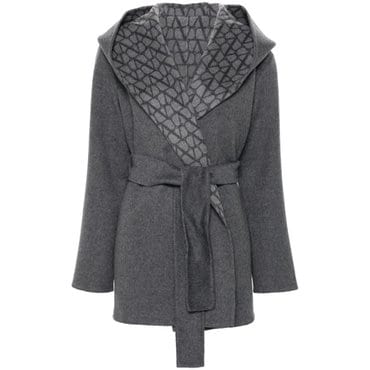 발렌티노 Coat 5B3CA6P57YBZGF Grey