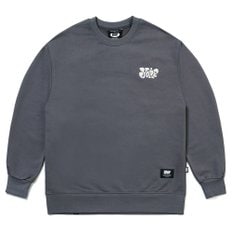 22 A/W YORF PLAYER SWEAT CREWNECK GRAY 플레이어 맨투맨 그레이