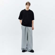 부클 크루넥 니트 블랙 ZH3KT309BK