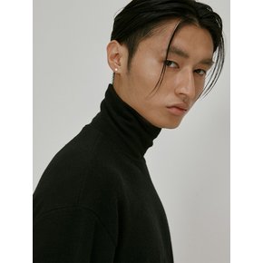 Turtleneck long sleeve t-shirt (black)