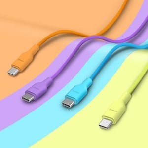 morac 그라데이션 60W USB C to C 타입 PD 초고속 충전 케이블 2개입