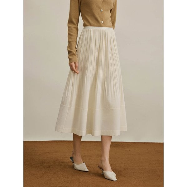 YY_Pleated design skirt_2color