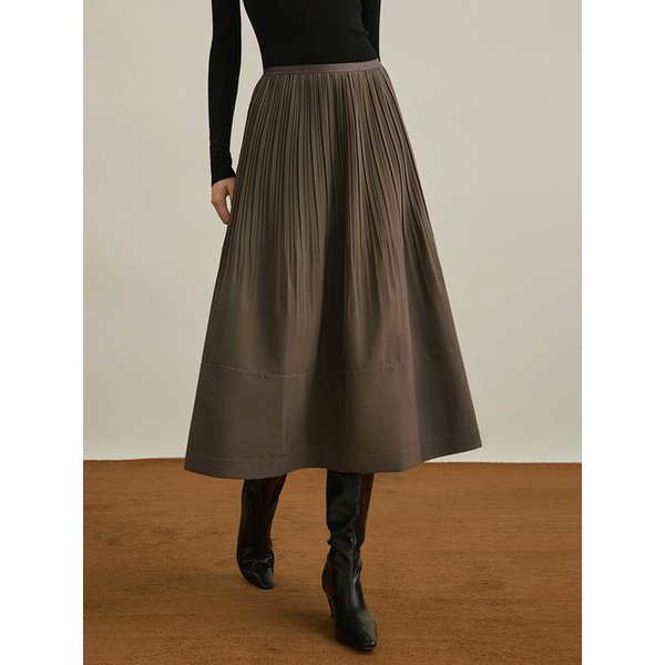 YY_Pleated design skirt_2color