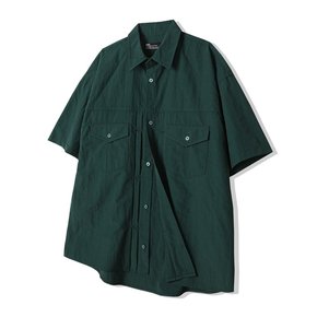 2ND TYPE TRUCKER NYLON SHIRT DARK GREEN