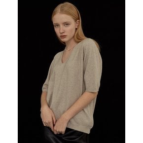 V-Neck Half Cashmere Blended Knitwear (7colors) VKNIT_021