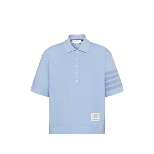 26SS 톰브라운 폴로 티셔츠 FJP128A J0253 480 LIGHT BLUE DOM