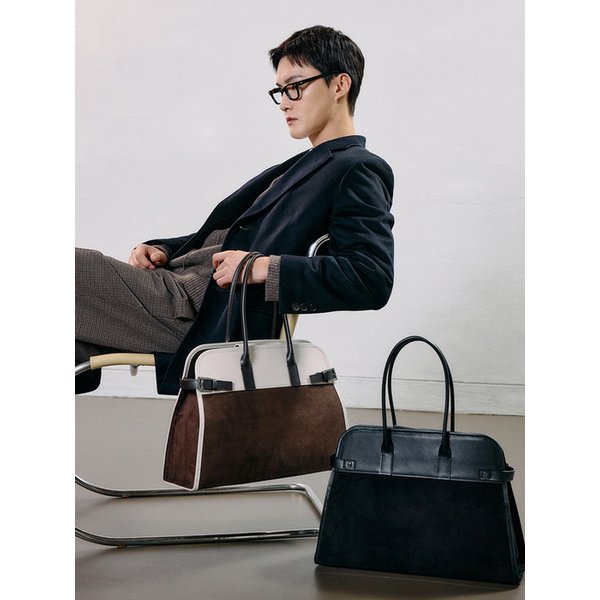 Avenue belted Boston[black suede]