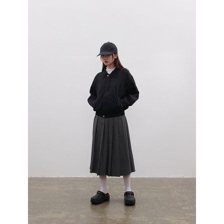 스펑키 스탠다드 롱 플리츠 스커트