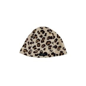 Polarfleece Beanie Hats (Leopard Cream)