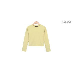 여성 티셔츠 LPLT006 라운드넥 크롭 긴팔 티