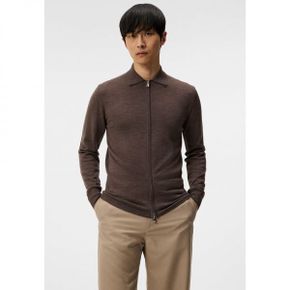 4177575 J.LINDEBERG NYLE ZIP - Cardigan walnut melange 71152400