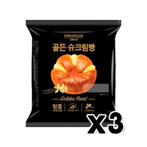 브레디크 골든슈크림빵 베이커리간식 98g x 3개