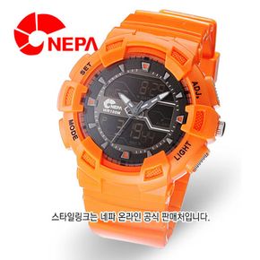 [온라인공식판매처] NEPA 네파 아날로그+디지털 스포츠시계 N225-ORANGE