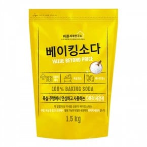 무궁화 바른세제연구소 베이킹소다 리필형 1.5kg X ( 2매입 )