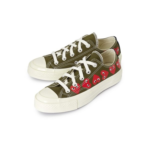 꼼데가르송 스크래치 멀티하트 척테일 70 스니커즈 AZ K117 001 1 (남여공용)