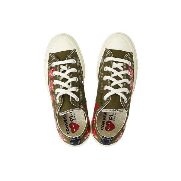 꼼데가르송 스크래치 멀티하트 척테일 70 스니커즈 AZ K117 001 1 (남여공용)