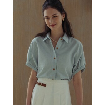 틸아이다이 Ann button point shirt(Mint)