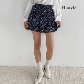 H스타일(SK)쉬폰캉캉스커트/봄신상/스커트/SK/치마/쉬폰/훌/플레어/미니/주름/셔링/A라인